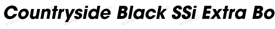 Countryside Black SSi Extra Bold字体转换